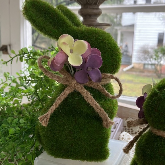 Moss Covered Garden Bunnies - Picture 3 of 8